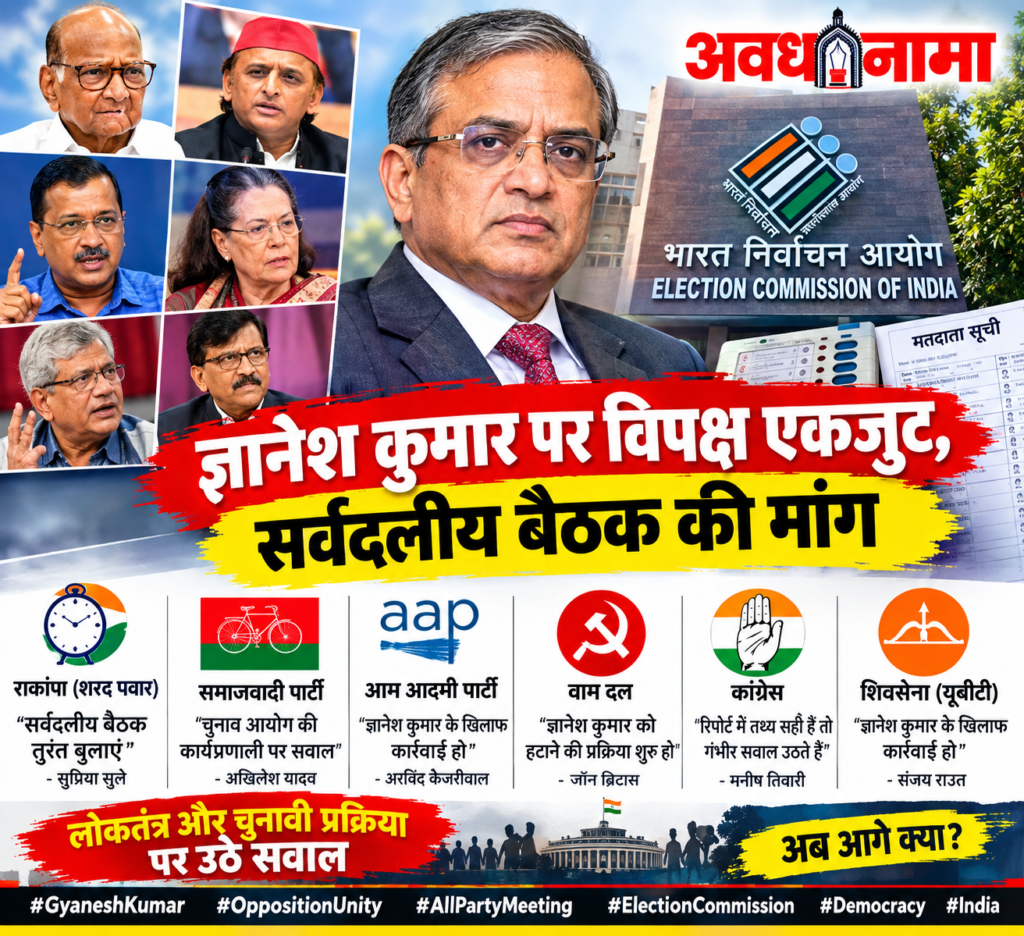 ज्ञानेश कुमार को लेकर विपक्ष में बढ़ी हलचल ज्ञानेश कुमार को लेकर विपक्ष में बढ़ी हलचल